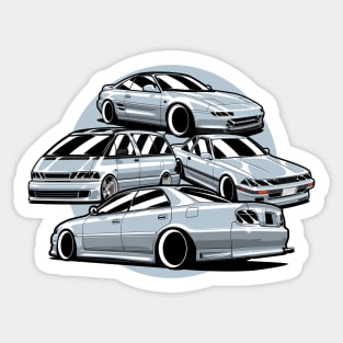 Silver JDM compilation Sticker